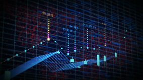 Futuristic stock candlestick chart rise. Bright positive trend and growth 3D animation. Success and bullish price concept on cryptocurrency and stock market value. Business and finance worldwide grow - Powered by Shutterstock - Get 15% off with code: PIKWIZARD15