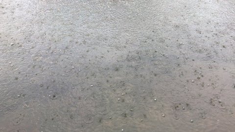 Rain On A Concrete Slab Stock Footage Video 100 Royalty Free 22852696 Shutterstock