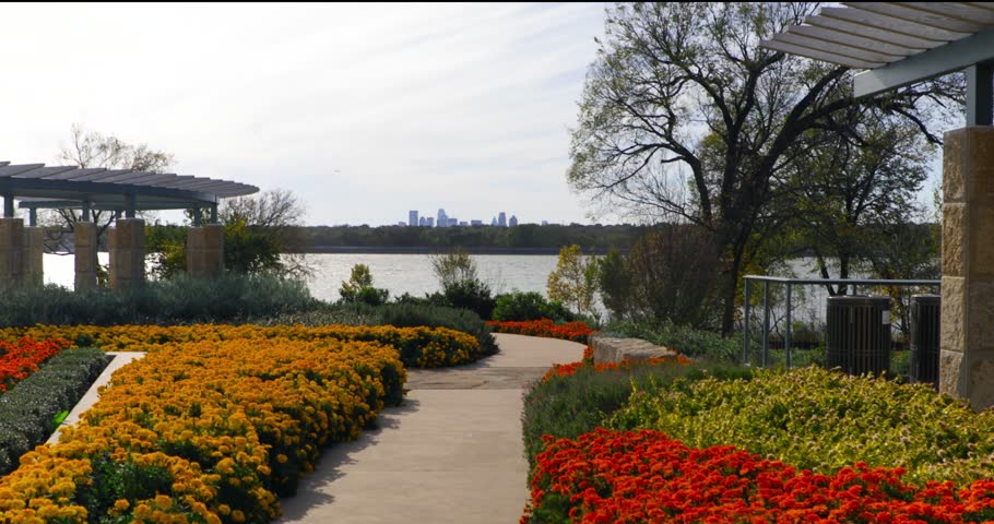 Downtown Dallas from the Dallas Arboretum - Garden 