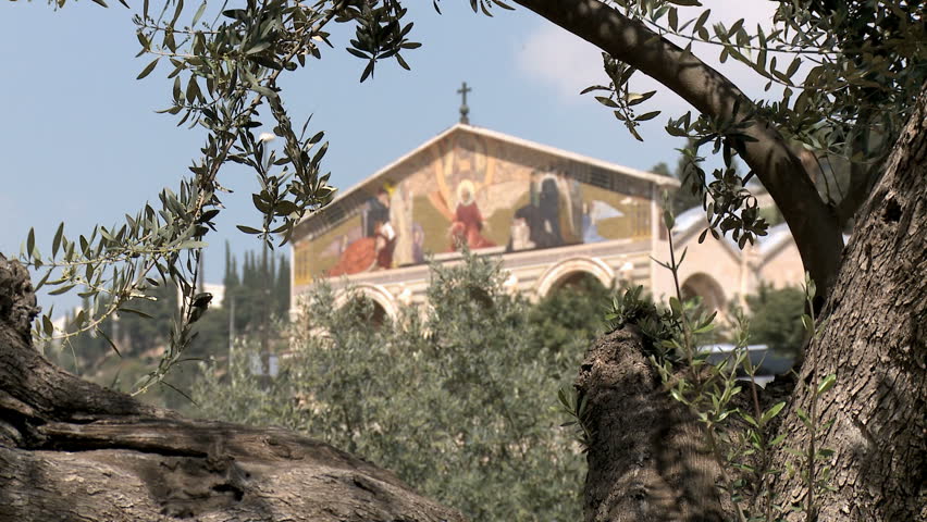 Jerusalem/ Israel-10102018:front view - church of all nations, Gethsemane ,Jerusalem, Israel