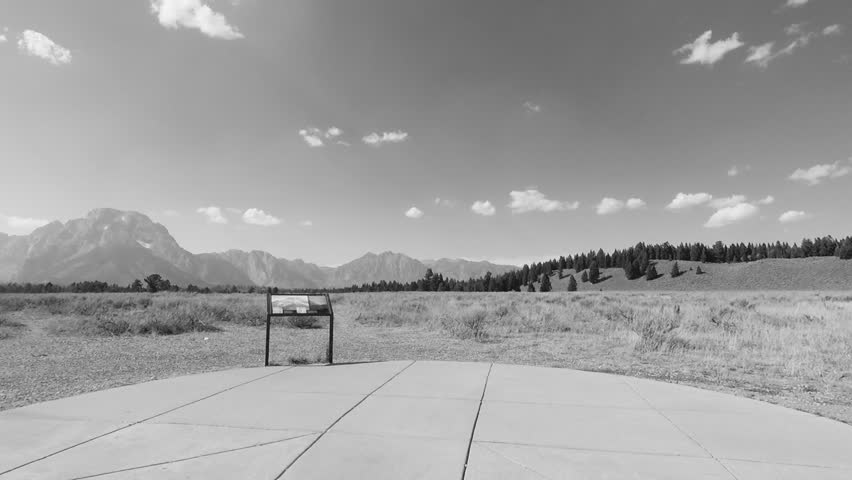 Yellowstone park, Visitor, sunny, Point of View - Mounted 2.7k Ultra HD footage