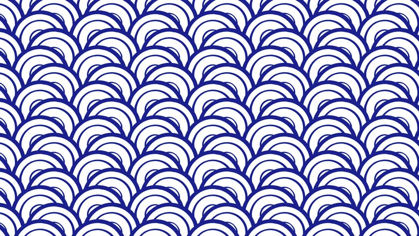 Traditional Blue Wave Japanese Paper Pattern Background Animation. 4K Motion Graphics. Royalty-Free Stock Footage #1019713591