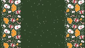 Animation background for Merry Christmas and Happy New Year