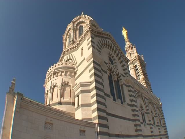 Cathedral of Notre Dame in Marseille France.