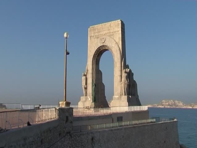 Marseille World War I Memorial in Marseille South France. Marseille landmark