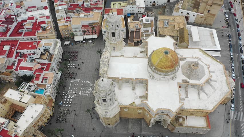 Cadiz in Spain from above