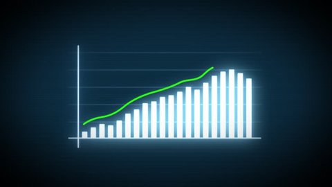 4k Business Growth And Success Arrow Infographics/
Animation of a business infographics with rising arrow and bar stats appearing, symbolizing growth and success, with glitch and noise digital effects
