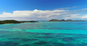  Beautiful Turquoise views of the Pacific Ocean in the Fiji Islands.