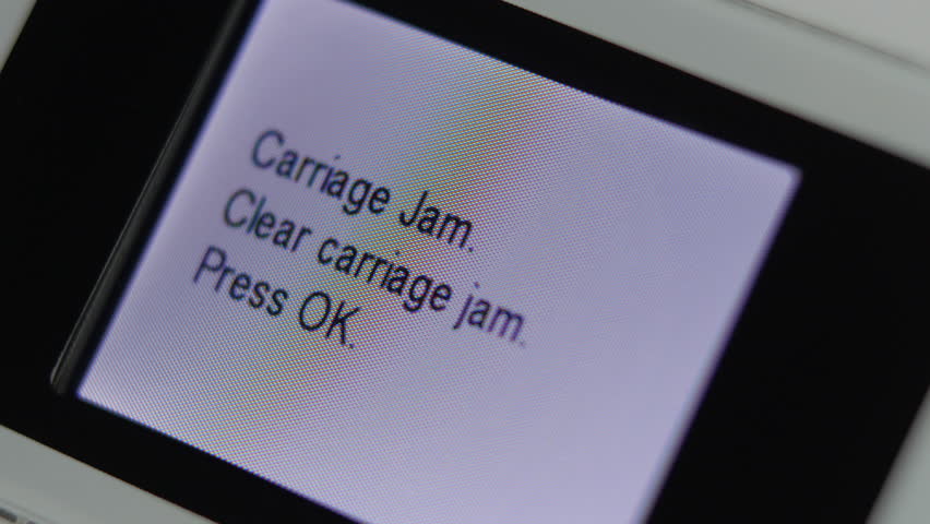 Clear carriage jam ошибка принтера
