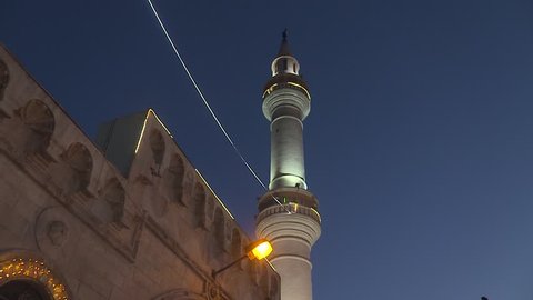 Shots of ?Abu Darweesh mosque in Amman Jordan , Ashrafyah .