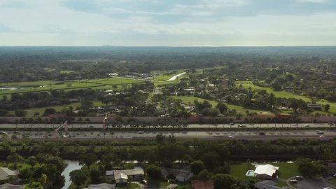 Drone footage Kendall Miami Florida USA