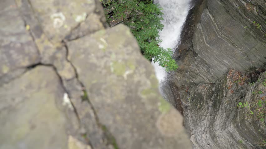 Watkins Glen State Park Revealing water flowing through natural gorge 06