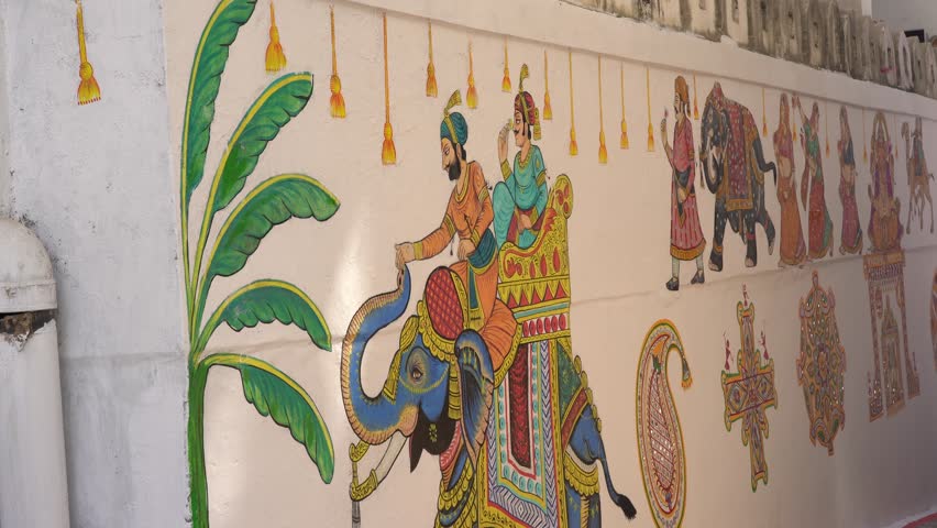Rajasthani wall painting Stock Video Footage - 4K and HD Video Clips |  Shutterstock
