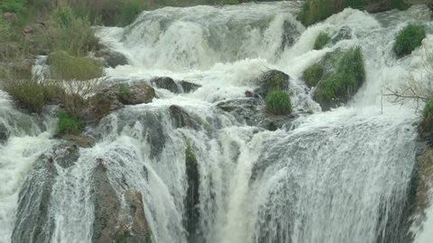 waterfall, mountain river