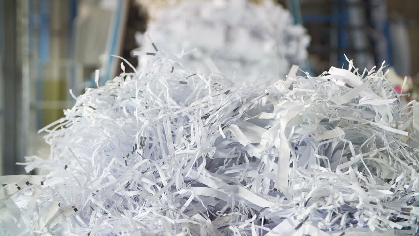 Waste paper recycling mill Royalty-Free Stock Footage #1019890783