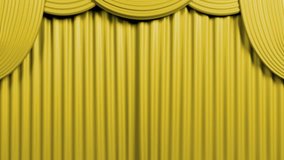 Opening Curtain With Alfa Background