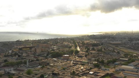 Abidjan, Ivory Coast, Africa, by drone