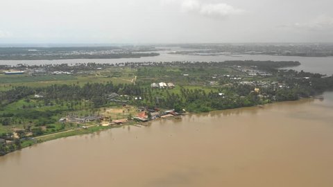 Abidjan, Lagune, Ivory Coast, Africa, by drone