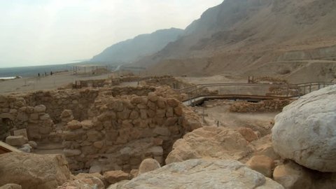 the ruins of Qumran near the Dead sea, Israel