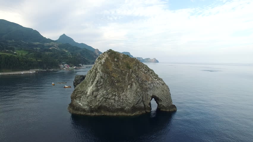 ulleungdo island sea lake in Korea 