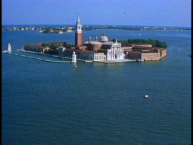 VENICE, ITALY, 1974, Churches of Venice, San Giorgio Maggiore, church on island