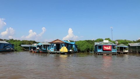 Floating villages in Cambodia