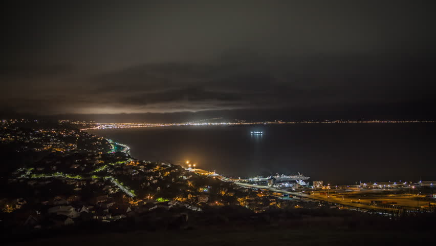 Timelapse video of night in Wellington, capital city of New Zealand.