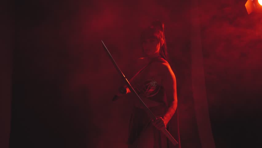 red-haired-girl-with-sword-image-free-stock-photo-public-domain