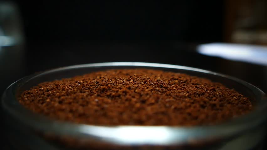 Spoon take freshly ground coffee. Brew smelling morning coffee. Cooking hot bracing drink. Arabica cup. Royalty-Free Stock Footage #1020054187