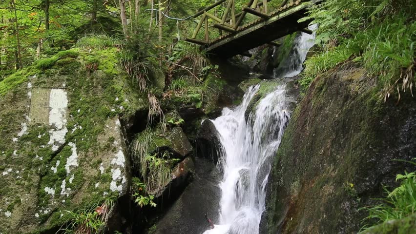 Gertelbach waterfalls in the Black Forest