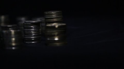 coins, breaking piggy bank