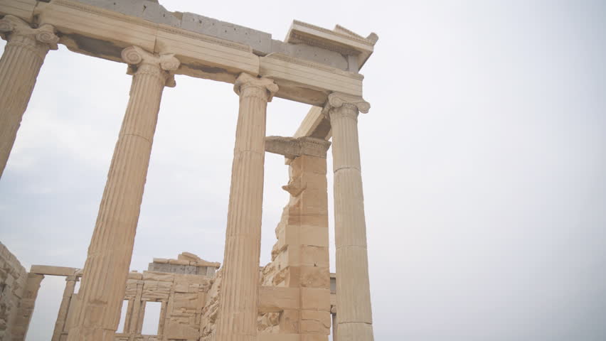 Ancient Erechtheion in the Athenian Acropolis.