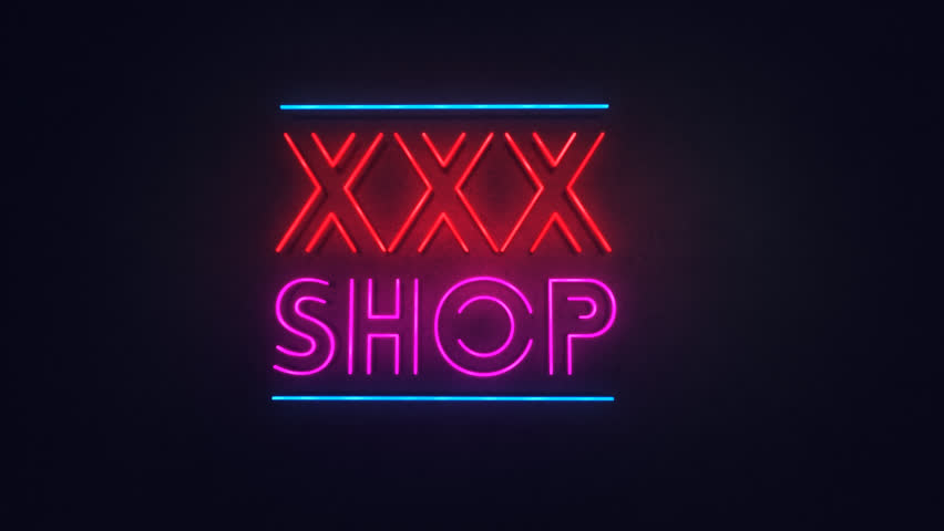 Sex Shop Xxx Neon Sign Stock Footage Video 100 Royalty Free