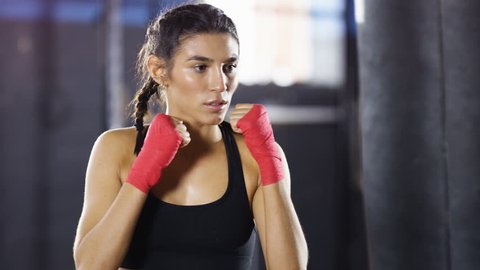 Attractive Female Boxer Training Stock Photo (edit Now) 236386453