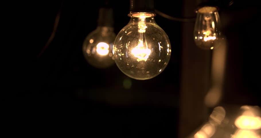 Group of vintage light bulbs. 