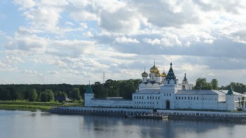 Russia. Kostroma. Ipatevsky monastery. Timelapse