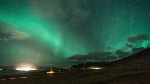 Aurora Display Yakutsk Polar Northern Lights Stock Photo (Edit Now ...