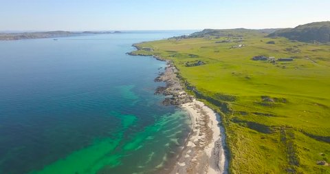 Drone footage off the island of Iona, Scotland.