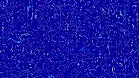 Moving random wavy texture. Psychedelic animated background. Transform abstract curved shapes. Looping footage.