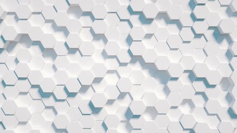 Abstract Hexagon Geometric Background Seamless Loop Stock Footage Video ...