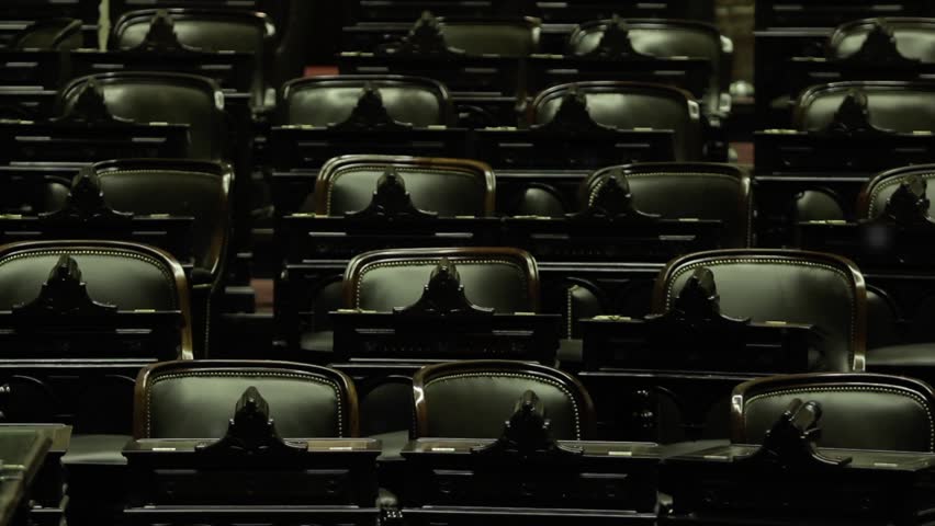 Empty Legislative Hall of Argentine Parliament, Buenos Aires, Argentina