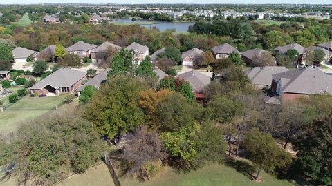 Fort Worth, Texas / United States - October 1, 2018 : Aerial of a Golf Club in Fort Worth, Texas. 
