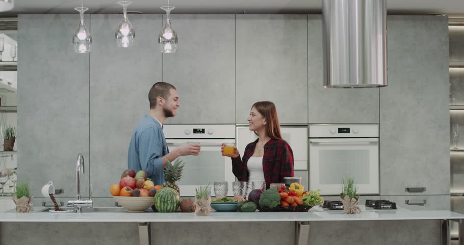 Morning in the Kitchen Our Stock Footage Video (100% Royalty-free