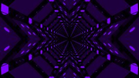 Purple Abstract Background Tunnel