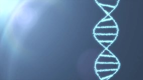 DNA spiral molecule rotating animation background new quality beautiful natural health cool nice stock video footage