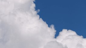 Time lapse video of changing cloudscape in 4K