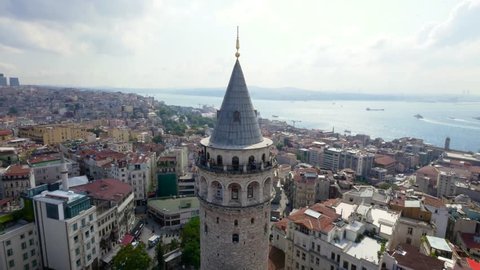 Aerial View of The Galata Tower
