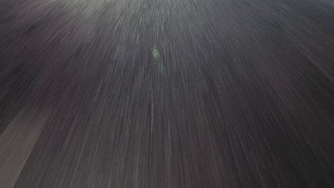 Moving Asphalt. Car Point of View (POV). point of view of a speeding car over asphalt. 4k footage