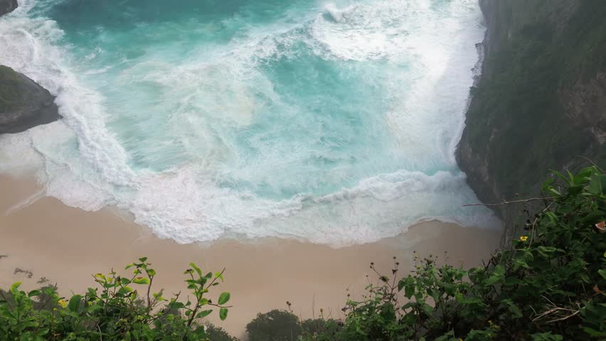 Famous Kelingking Beach in Nusa Penida | Shutterstock HD Video #1020335386