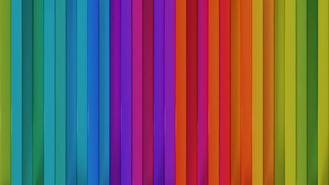 Bright Colorful Vertical Lines Computer Generated Stock Footage Video